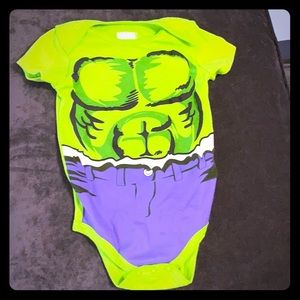Baby boy hulk onesie
